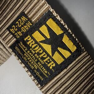 Propper Unisex Tan Nylon Tactical Duty Belt Men’s Size 40-42 Waist Women’s 22-24